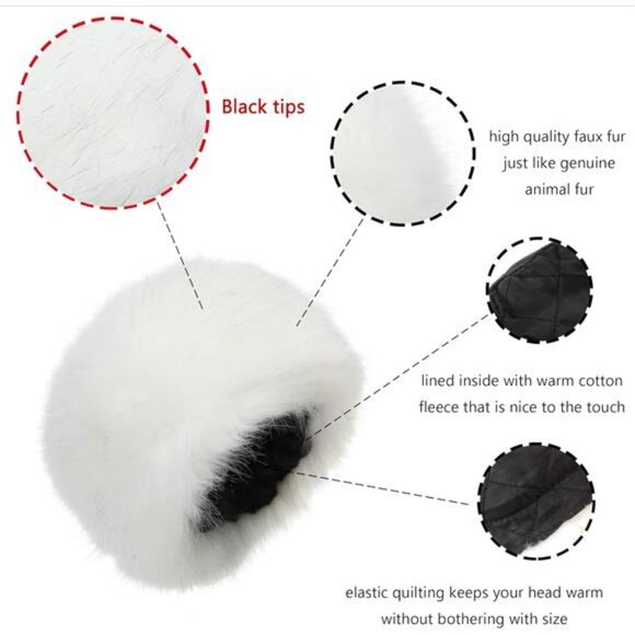 LA CARRIE Women\'s Faux Fur Hat for Winter with Stretch Cossack Russian Style main image 6